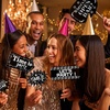 image:imageOutus 24 Pieces Photo Booth Props Birthday with Stick Happy Birthday Weddings Graduation Prom Bday Wedding New Year Party Supplies Funny Photo Booth Pose Signs Selfie for Men WomenWhite GoldSilver