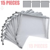 image:imageOutus 15 Pcs Mesh Bag with Zipper984 X 709 InchesGrayGray