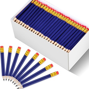 image:imageOutus 144 Pcs Golf Pencils Bulk 4 Inch Mini Pencils Yellow HexagonDark Blue