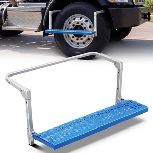 image:imageOutus Truck Tire Step Heavy Duty 350 Lbs  Foldable Wheel Step for Semi Truck Class 78 Adjustable NonSlip Tire Platform for Cleaning Windshield Engine Access Fits 225245 WheelsBlue