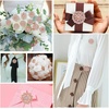image:image36 Pieces Crystal Rhinestone Flower Brooches for DIY Craft PartyRose Gold 36pcs