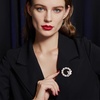 image:imageChic Pearl Crystal Brooch Pins for Women Girls Fashion Shawl Pin Corsage Brooch Party Ceremony Accessories Dance Banquet PinsLWA00076