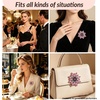 image:imageCrystal Flower Brooch Pin for Women Rhinestone Floral Lapel Jewelrypink