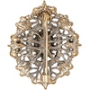 image:imageEVER FAITH Womens Oval wMarquise Crystal Elegant Vintage Banquet Hollow Filigree BroochGrey Antique GoldTone