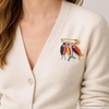 image:imageFish Brooch for Women Colorful Bead Fish Brooches Funny Fishing Statement Pins Summer Costume AccessoriesA