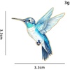 image:imageHummingbird Enamel Brooch Pin Color Alloy Bird Lapel Pins Clothing Accessories for Women MenBlue