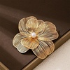 image:imageLarge Gold Layered Flowers Brooches for Women Filigree Lapel PinsGold