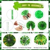 image:imageOutus 21 Pcs Mardi Gras Party Decorations Mardi Gras Hanging Paper Fans Themed Tissue Pom Poms Gold Purple Green Ceiling Wall Hanging Decor for Carnival Masquerade Party Supplies CarnivalIrish
