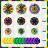 image:imageOutus 21 Pcs Mardi Gras Party Decorations Mardi Gras Hanging Paper Fans Themed Tissue Pom Poms Gold Purple Green Ceiling Wall Hanging Decor for Carnival Masquerade Party Supplies CarnivalCarnival