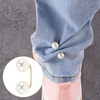 image:imagePearl Brooches for Women Faux Pearl Shawl Pins Sweater Clip Decorative Safety Pins Pant Hem Clips Length AdjusterStyle1 beige 8pcs