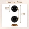 image:imagePearl Brooches for Women Faux Pearl Shawl Pins Sweater Clip Decorative Safety Pins Pant Hem Clips Length Adjusterstyle1 black 8pcs