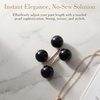 image:imagePearl Brooches for Women Faux Pearl Shawl Pins Sweater Clip Decorative Safety Pins Pant Hem Clips Length Adjusterstyle1 black 8pcs