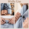 image:imagePearl Brooches for Women Faux Pearl Shawl Pins Sweater Clip Decorative Safety Pins Pant Hem Clips Length Adjusterstyle1 black 8pcs