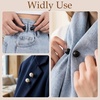 image:imagePearl Brooches for Women Faux Pearl Shawl Pins Sweater Clip Decorative Safety Pins Pant Hem Clips Length Adjusterstyle1 black beige 8pcs
