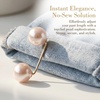 image:imagePearl Brooches for Women Faux Pearl Shawl Pins Sweater Clip Decorative Safety Pins Pant Hem Clips Length Adjusterstyle1 champagne 8pcs