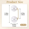image:imagePearl Brooches for Women Faux Pearl Shawl Pins Sweater Clip Decorative Safety Pins Pant Hem Clips Length Adjusterstyle1 white 10pcs
