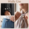 image:imagePearl Brooches for Women Faux Pearl Shawl Pins Sweater Clip Decorative Safety Pins Pant Hem Clips Length Adjusterstyle2 beige 8pcs