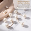 image:imagePearl Brooches for Women Faux Pearl Shawl Pins Sweater Clip Decorative Safety Pins Pant Hem Clips Length Adjusterstyle2 white 8pcs
