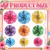 image:imageOutus 9 Pcs Enchanted Forest Wood Grain Decorations Tree Ring Paper FansHawaiian Hibiscus