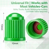 image:imageOutus 200 Pcs Tire Valve Stem Caps Car Tire Caps Plastic Universal Valve Stem Covers for Bike Bicycle Cars SUV Trucks Motorcycles BlackDark Green
