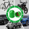 image:imageOutus 200 Pcs Tire Valve Stem Caps Car Tire Caps Plastic Universal Valve Stem Covers for Bike Bicycle Cars SUV Trucks Motorcycles BlackDark Green