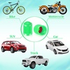 image:imageOutus 200 Pcs Tire Valve Stem Caps Car Tire Caps Plastic Universal Valve Stem Covers for Bike Bicycle Cars SUV Trucks Motorcycles BlackGreen
