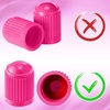 image:imageOutus 200 Pcs Tire Valve Stem Caps Car Tire Caps Plastic Universal Valve Stem Covers for Bike Bicycle Cars SUV Trucks Motorcycles BlackPink