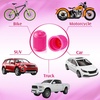 image:imageOutus 200 Pcs Tire Valve Stem Caps Car Tire Caps Plastic Universal Valve Stem Covers for Bike Bicycle Cars SUV Trucks Motorcycles BlackPink