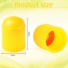 image:imageOutus 200 Pcs Tire Valve Stem Caps Car Tire Caps Plastic Universal Valve Stem Covers for Bike Bicycle Cars SUV Trucks Motorcycles BlackYellow