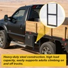 image:imageOutus 244 x 126 Inch Two Rung Steel Pickup Truck Tire Step Heavy Duty Truck Wheel Tire Step for Heavy Duty Pickup Cargo Vans Flatbeds Trailers