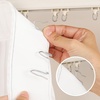 image:imageOutus 58 Pack Metal Curtain Hooks Pin On Drapery Hooks 12 x 1 Inch for WindowDoorShower CurtainBlackMatt Silver