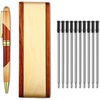 image:imageOutus Wooden Ballpoint Pen Gift Set with Display Case 10 Refills Office
