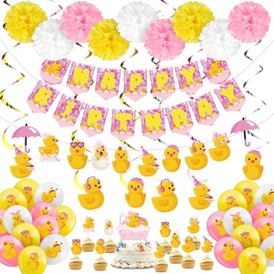 image:imageOutus 77 Pcs Pink Ducky Birthday Party Decorations Duck Party AccessoryCute Ducky