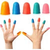 image:imageOutus 10 Pcs Rubber Finger Tips Thimbles Silicone Gripper Protector Thick