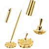 image:imageOutus 2 Pieces Wedding Pens for Guest Book Signing Pen with Metal Hollow Round Holder Stand Set for Wedding Bridal Engagement Reception SuppliesGoldGold