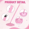 image:imageOutus 2 Pieces Wedding Pens for Guest Book Signing Pen with Metal Hollow Round Holder Stand Set for Wedding Bridal Engagement Reception SuppliesGoldPink