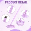 image:imageOutus 2 Pieces Wedding Pens for Guest Book Signing Pen with Metal Hollow Round Holder Stand Set for Wedding Bridal Engagement Reception SuppliesGoldPurple