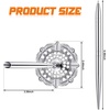image:imageOutus 2 Pieces Wedding Pens for Guest Book Signing Pen with Metal Hollow Round Holder Stand Set for Wedding Bridal Engagement Reception SuppliesGoldSilver