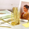 image:imageOutus 30 Pcs Rose Gold Ballpoint Pens Slim Mentallic Retractable Pens SetGold