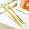 image:imageOutus 30 Pcs Rose Gold Ballpoint Pens Slim Mentallic Retractable Pens SetGold