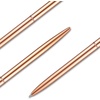 image:imageOutus 30 Pcs Rose Gold Ballpoint Pens Slim Mentallic Retractable Pens SetRose Gold