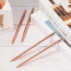 image:imageOutus 30 Pcs Rose Gold Ballpoint Pens Slim Mentallic Retractable Pens SetRose Gold