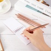 image:imageOutus 30 Pcs Rose Gold Ballpoint Pens Slim Mentallic Retractable Pens SetRose Gold
