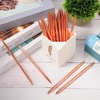 image:imageOutus 30 Pcs Rose Gold Ballpoint Pens Slim Mentallic Retractable Pens SetRose Gold