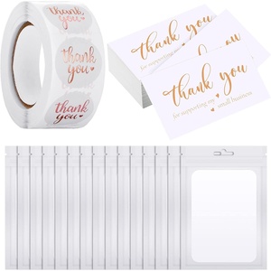 image:image620 Pcs Thank You for Supporting My Small Business Set PinkWhite