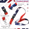 image:image8 Pack American Flag Lanyards Patriotic Badge Holders for ID Card and Key