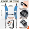 image:imageOutus 2 Pack Beach Chair Backpack Straps Adjustable Shoulder Black BlueBlack  Blue