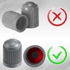 image:imageOutus 20 Pcs Tire Valve Stem Caps Universal Tire CapsBlackGrey