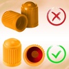 image:imageOutus 20 Pcs Tire Valve Stem Caps Universal Tire CapsBlackOrange