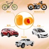 image:imageOutus 20 Pcs Tire Valve Stem Caps Universal Tire CapsBlackOrange